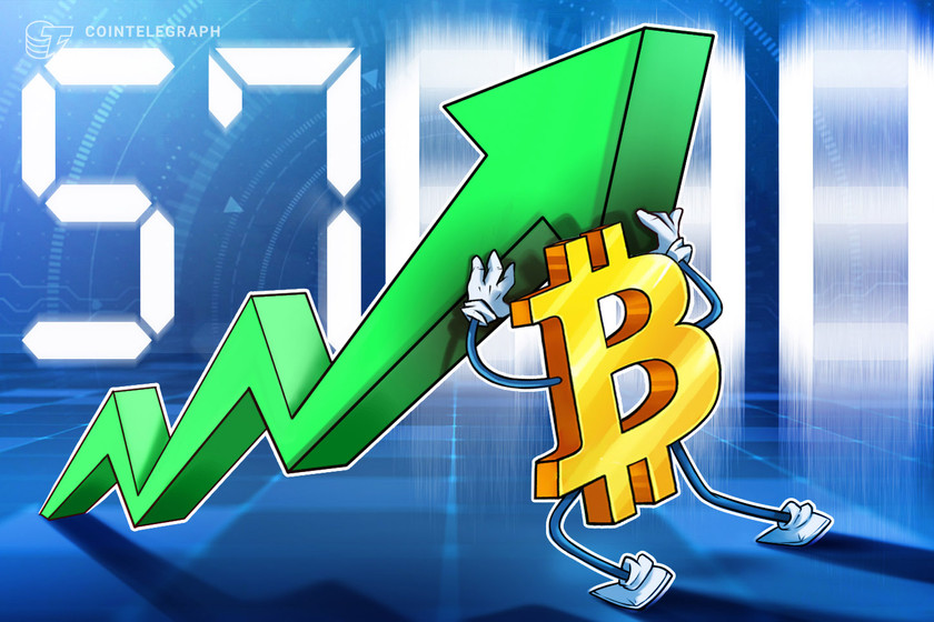 Bitcoin Hits $57K In Surprise Surge To Almost Erase April ...