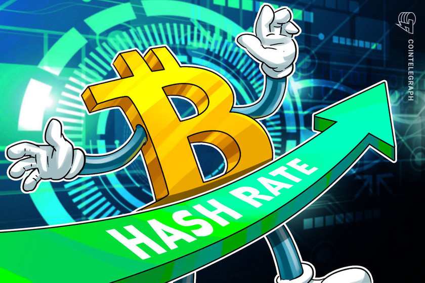 Bitcoin network hash rate hit a new record high amid price volatility