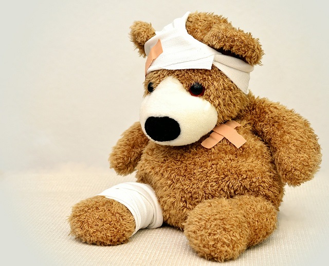Bear market, a teddy bear healing