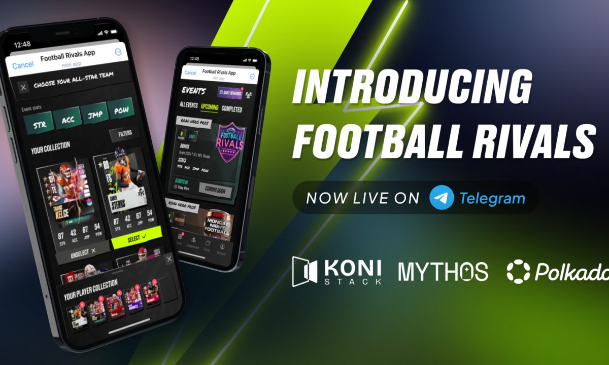 Koni Stack Launches ‘Football Rivals’ on Telegram, Onboarding Millions of Users to Mythos & Polkadot