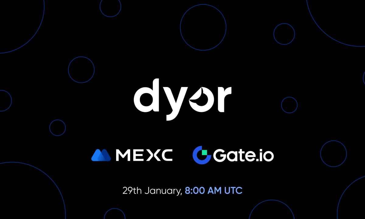 Dyor Token Set to Launch January 29th with Gate.io and MEXC Listings