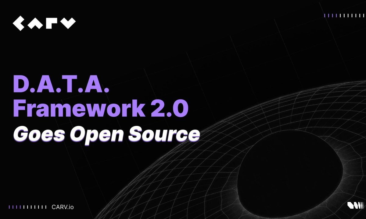 CARV’s D.A.T.A. Framework Goes Open Source – Empowering AI Agents with Economic Self Awareness