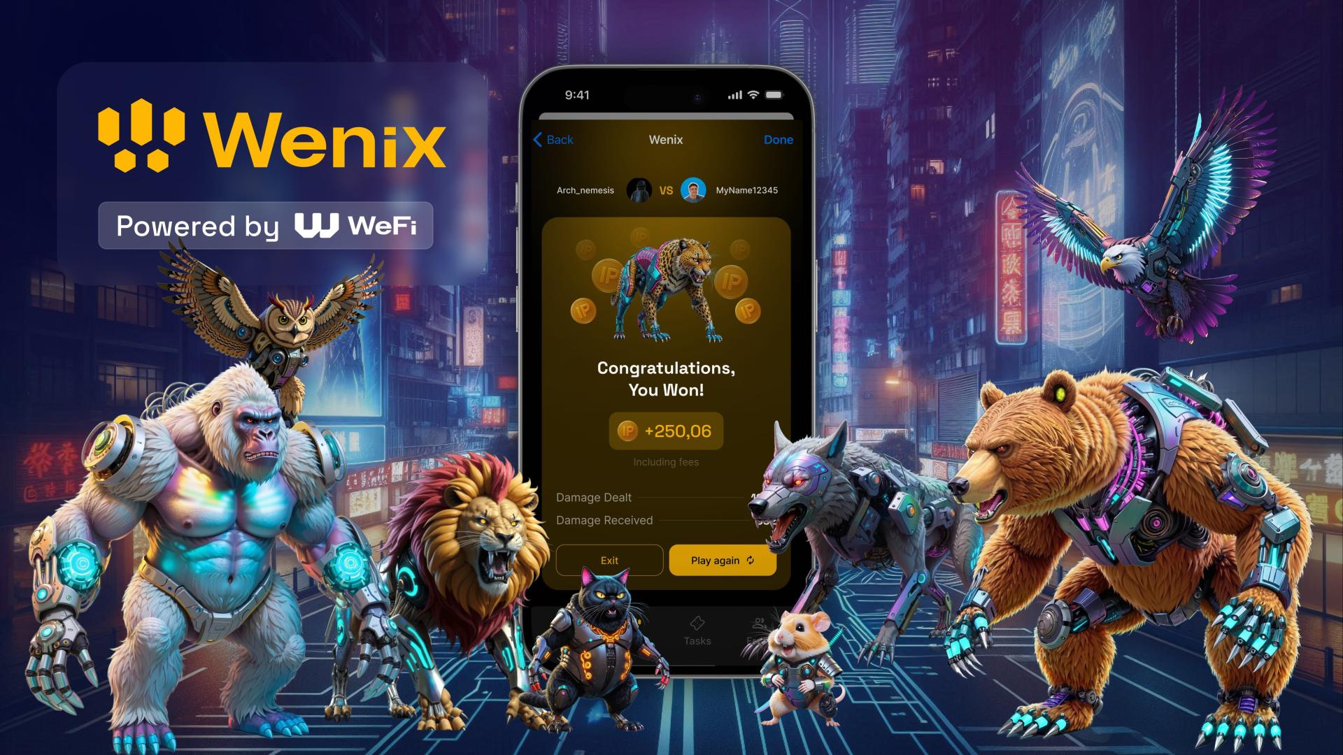 WEFI launches Wenix, a telegram game that contributes directly to token mining.