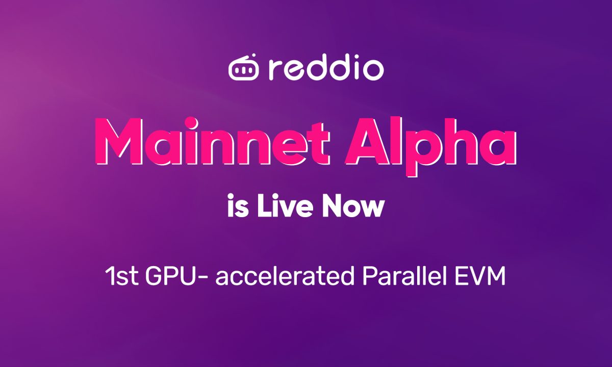 Reddio Mainnet Alpha Is Live – The First GPU-Accelerated Parallel EVM for AI-Native dApps