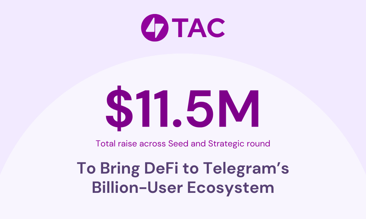 TAC Raises .5M To Bring DeFi To Telegram’s Billion-User Ecosystem