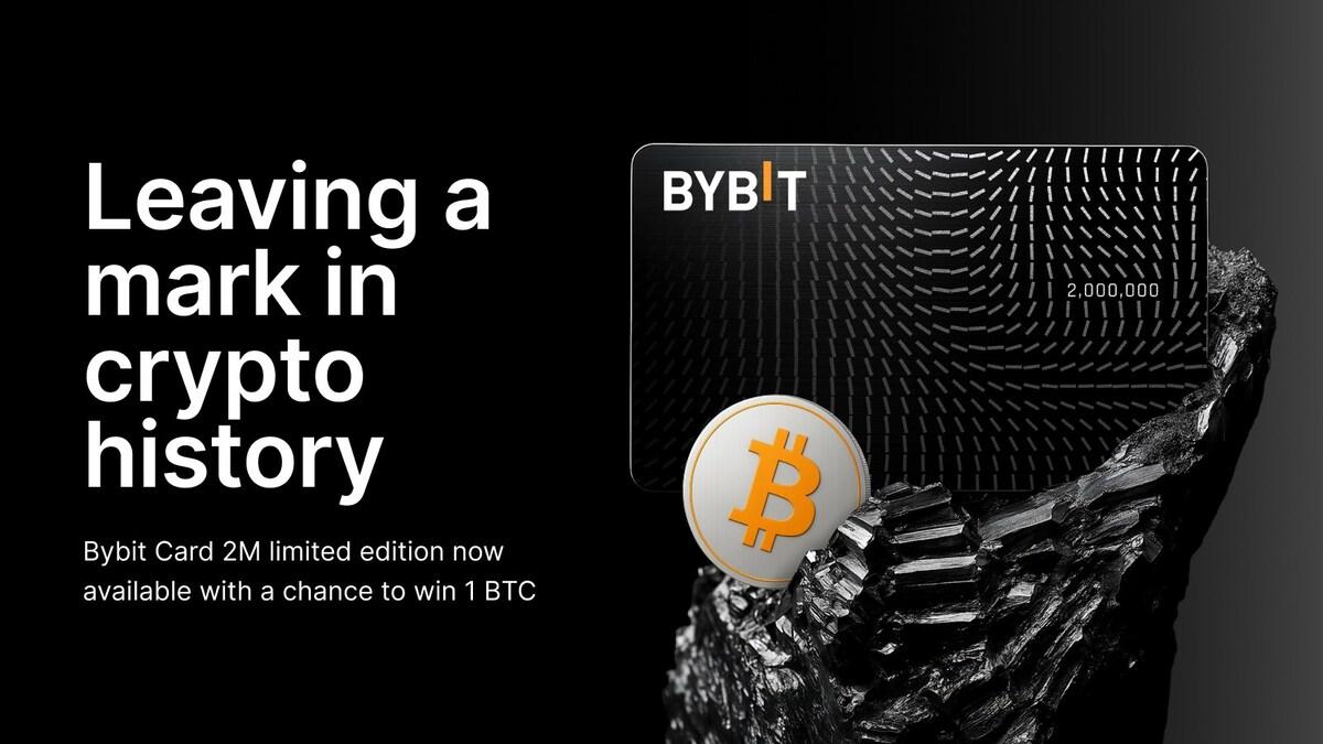 Bybit Card Celebrates Two Million Users With Limited-Edition Collectible And 1 BTC Giveaway