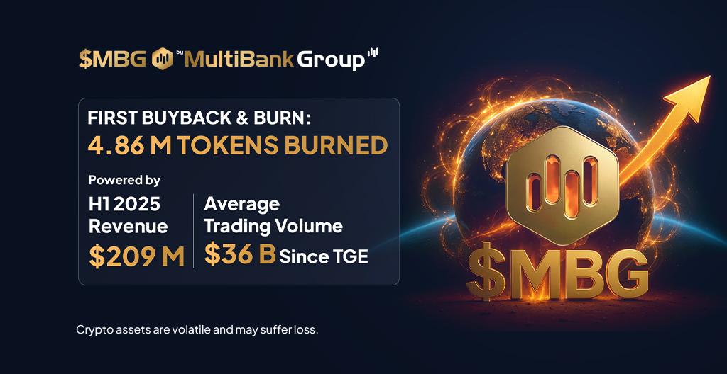 $MBG Token Supply Reduced By 4.86M In First Buyback And Burn By MultiBank Group