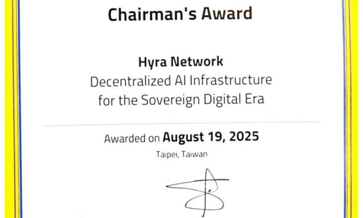 Hyra Network Wins Prestigious Chairman’s Award 2025 at WITSA Global AI Summit