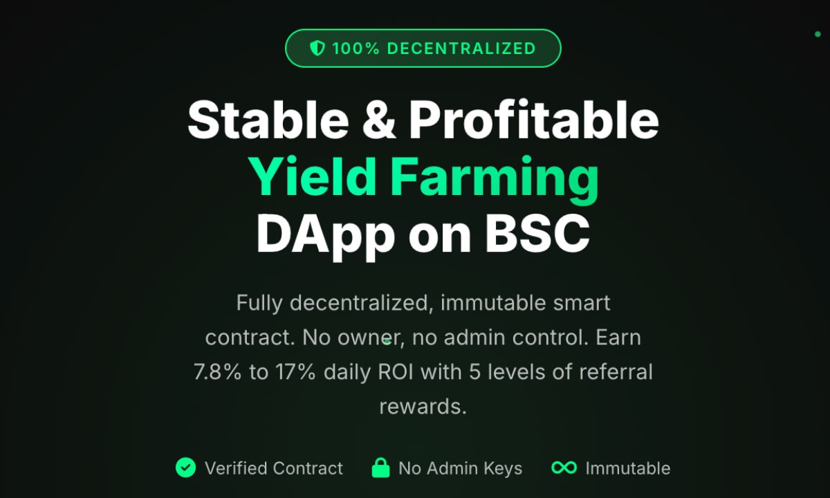 Directory Alert: BNBCapital Emerges as Top Immutable DeFi Protocol with 239% Returns and Zero Admin Functions