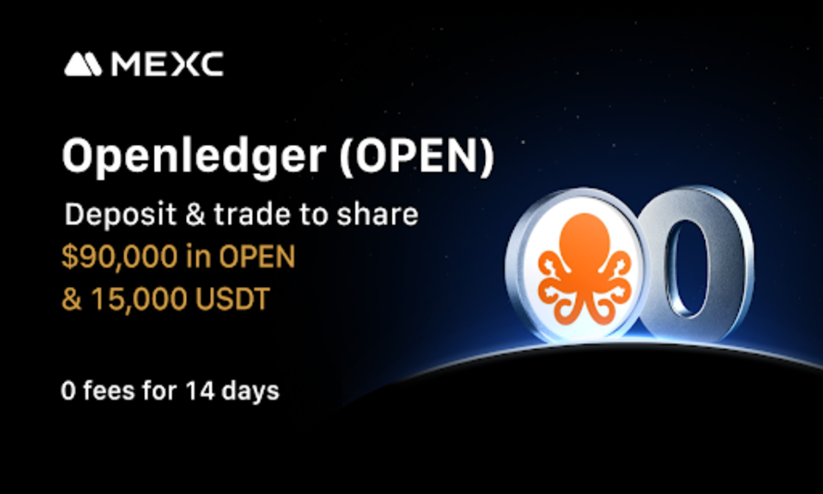 MEXC Lists Openledger (OPEN) With ,000 In OPEN And 15,000 USDT Airdrop+ Event