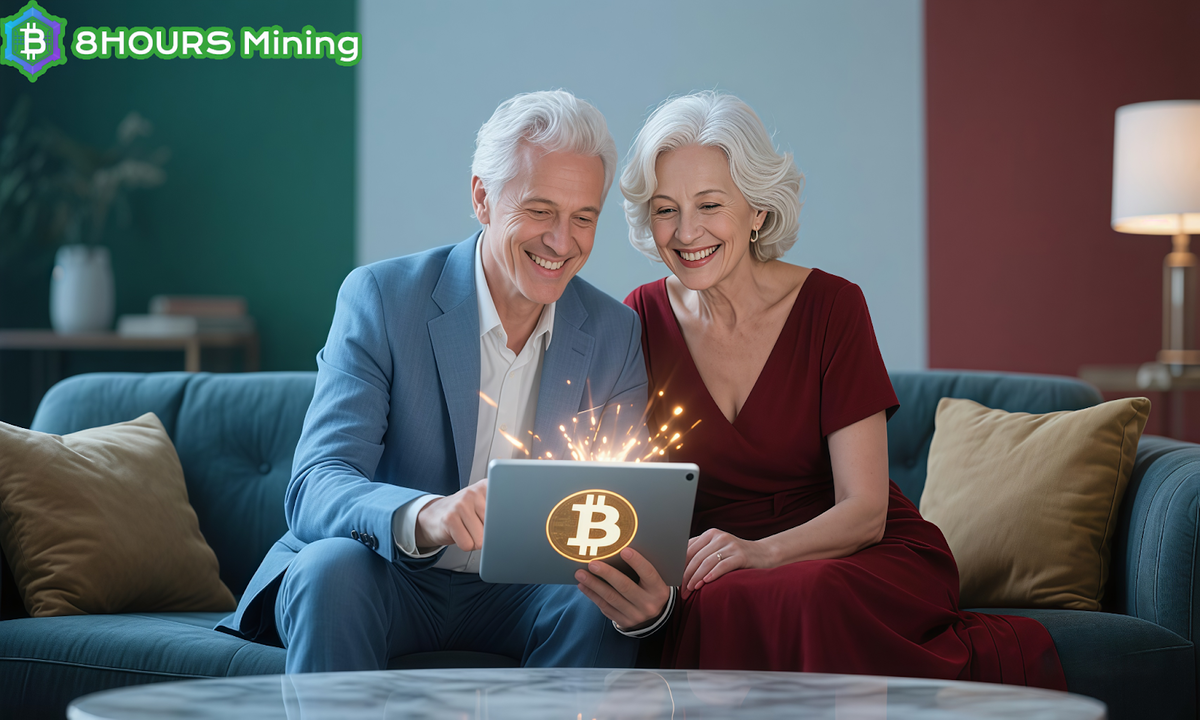 A Retired Italian Couple Earns 8 Per Day Passively Through 8hoursmining Cloud Cryptocurrency Mining.