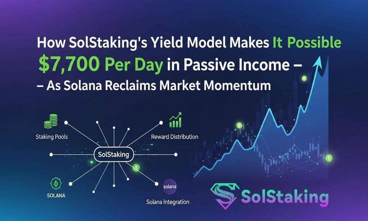 How SolStaking’s Yield Model Makes It Possible To Earn ,700 Per Day In Passive Income — As Solana Reclaims Market Momentum