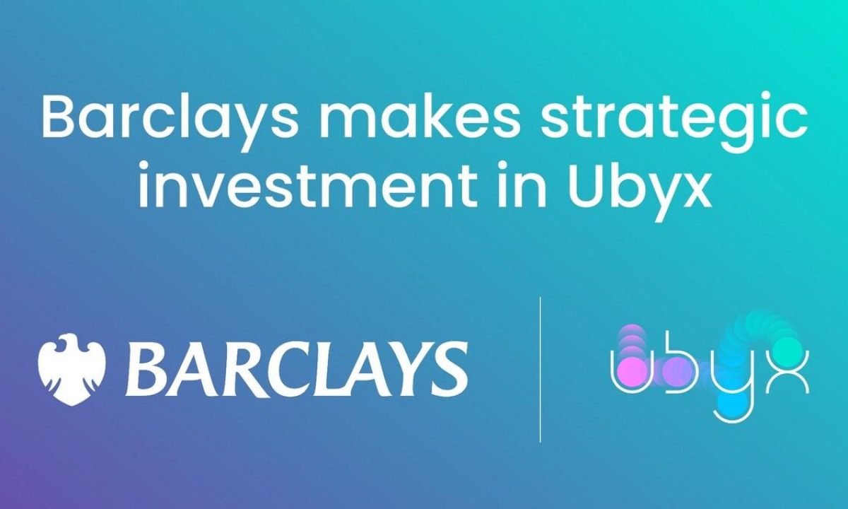 Barclays Invests in Ubyx to Advance Digital Money Connectivity