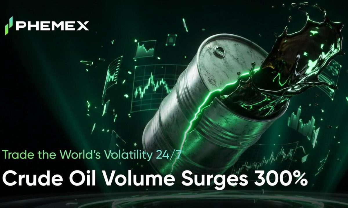 Phemex TradFi Crude Oil Trading Surges 300% as Ceasefire Volatility Sparks Record Demand