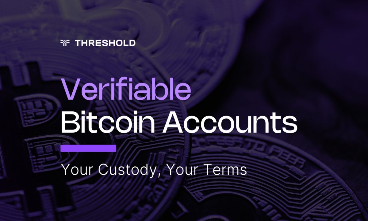 Verifiable Bitcoin Accounts for Institutional Bitcoin. Your Custody, Your Terms.
