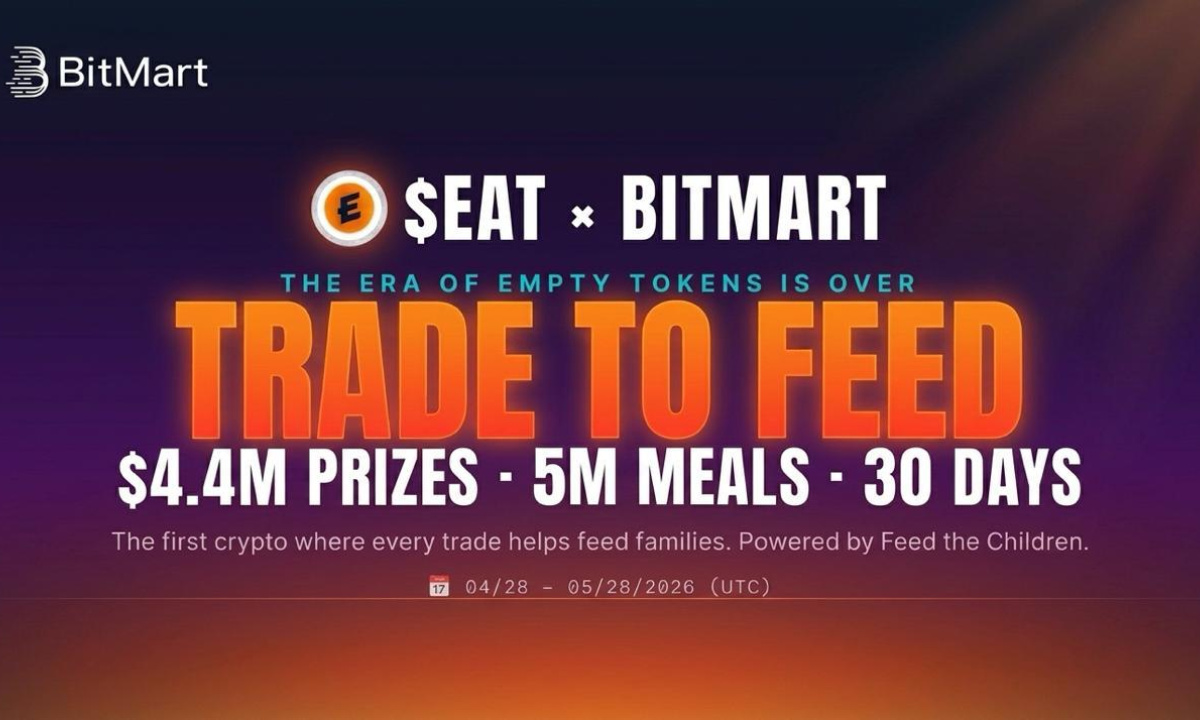 BitMart X $EAT Trade-to-Feed Competition To Pay Out .4M USDT To Traders In May 2026