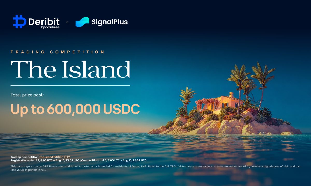 Deribit and SignalPlus Launch The Island Trading Competition With Up to $600,000 USDC in Prizes