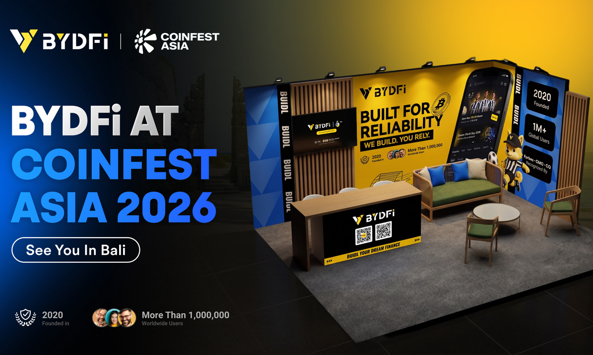 BYDFi Joins Coinfest Asia 2026, Connecting with Institutions, Builders and Traders in Bali