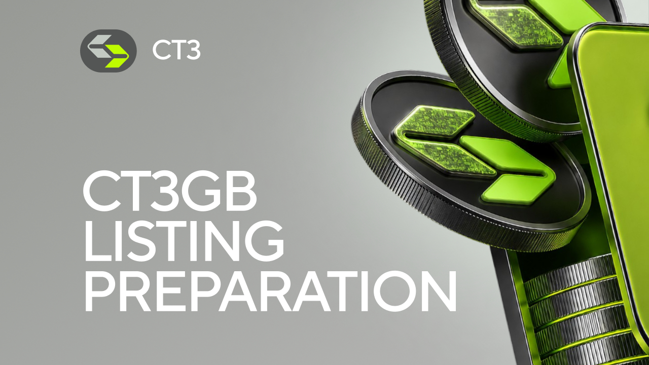 CT3 Begins Preparing Its Ecosystem for the Launch of the CT3GB Economy