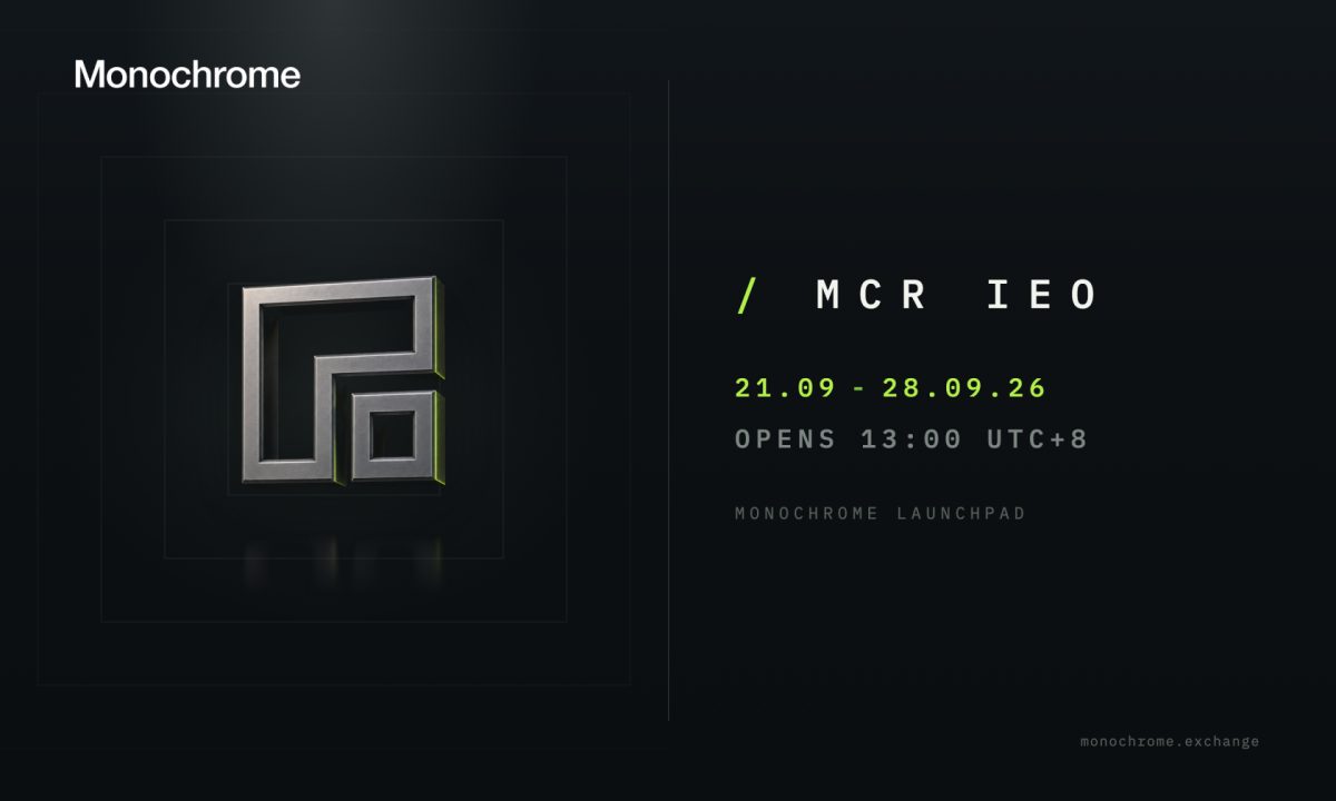 Multi-Asset Trading Venue Monochrome Exchange Announces IEO of Its Native Token, $MCR